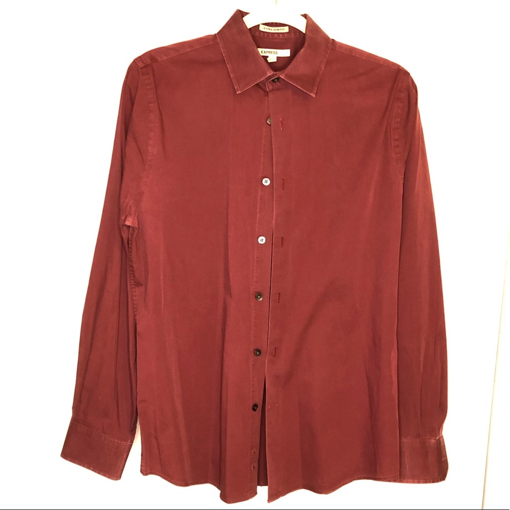 Extra slim fit Express 1MX dress shirt
